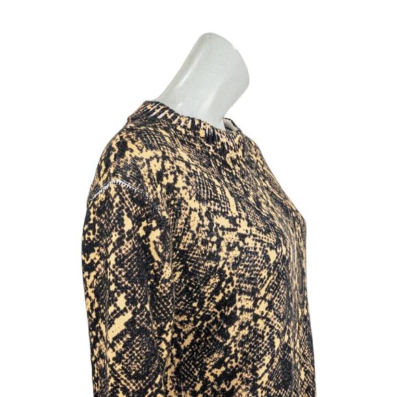 MISA Los Angeles Snake Print Crew Neck Pullover Sweater fits Large - Picture 7 of 7